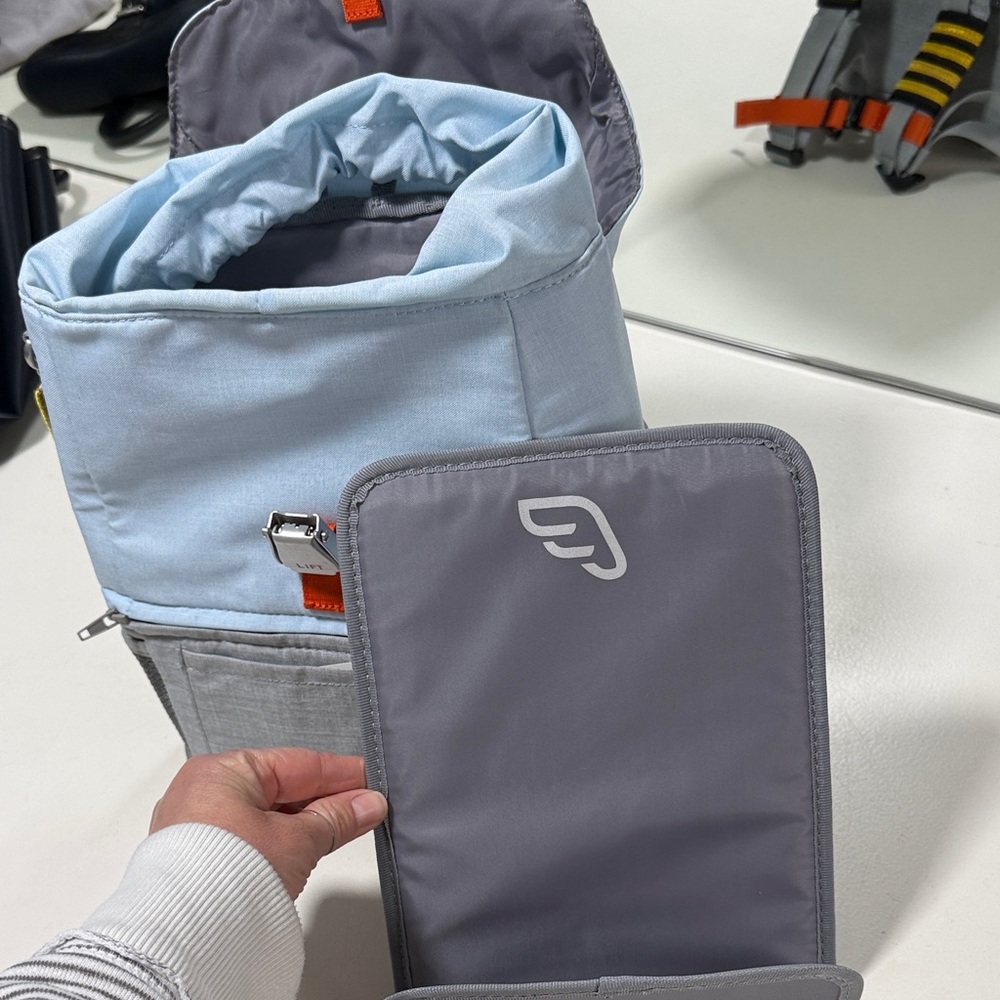 Jetkids by Stokke Crew Backpack Light Blue & Gray Travel Backpack - Picture 16 of 16